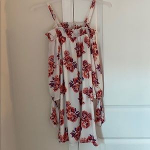 Lilly Rose A line white floral dress